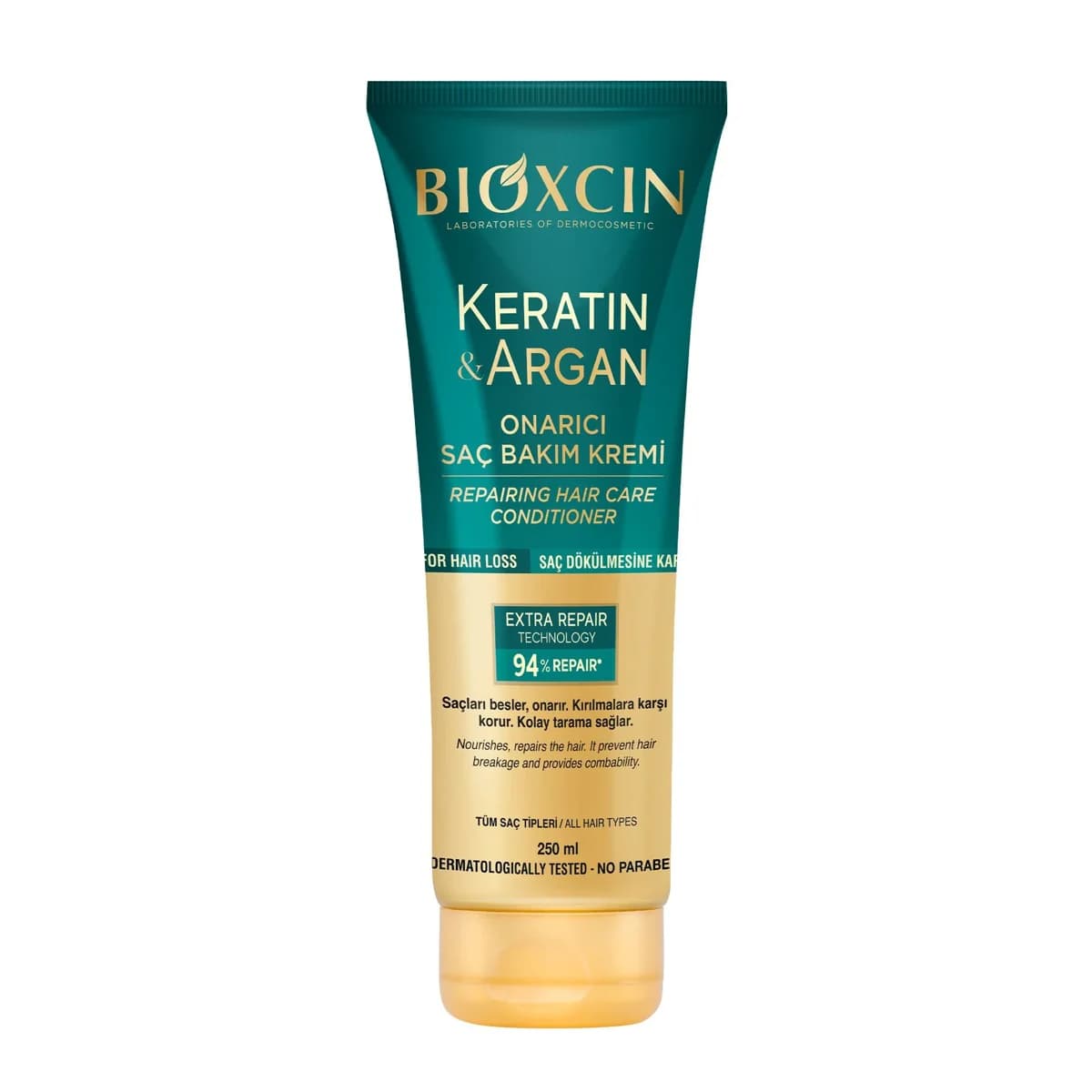 Bioxcin Keratin & Argan Repairing Conditioner tube
