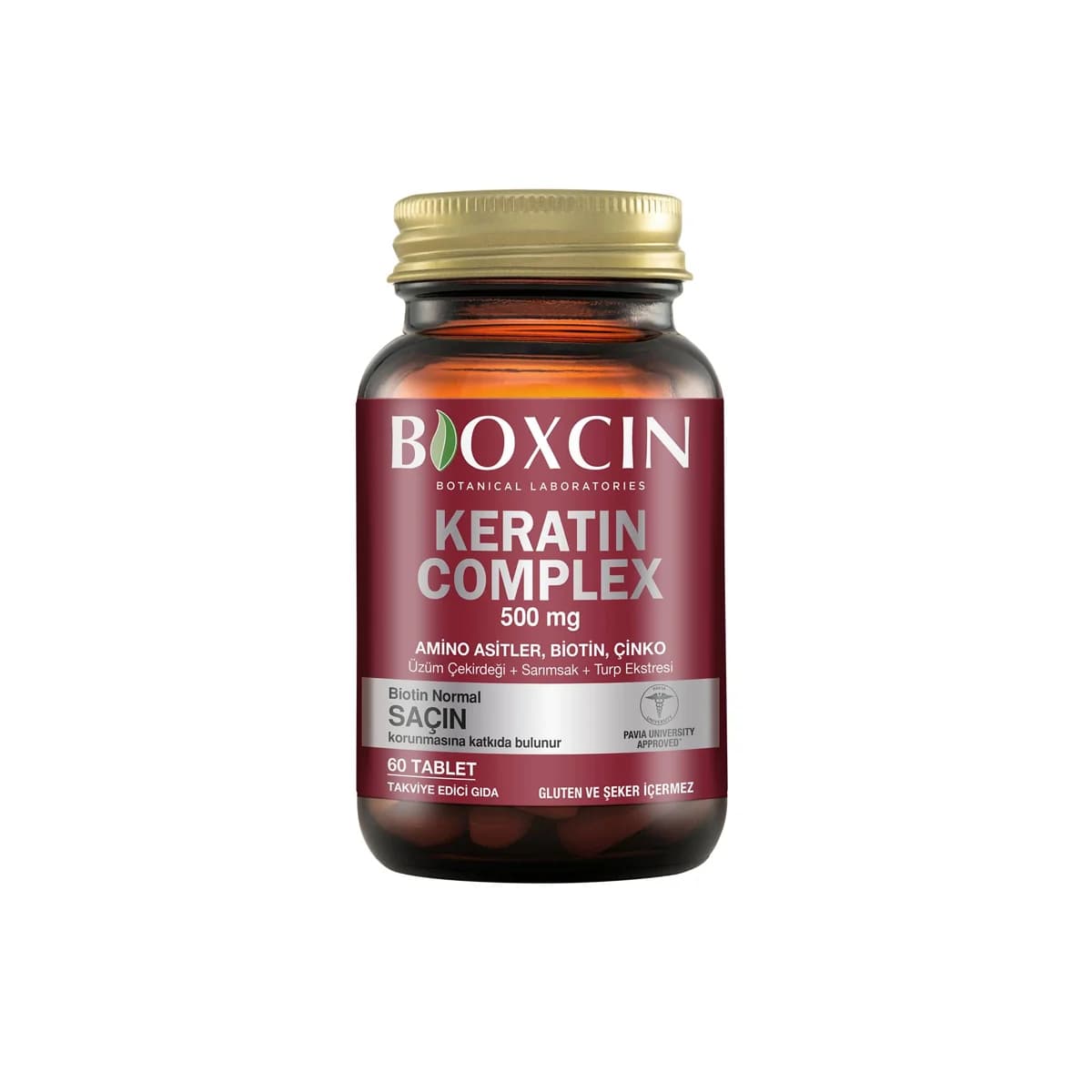 Bioxcin Keratin Complex, 60 tablet bottle